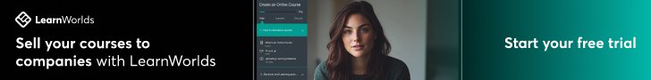 LearnWorlds banner ad