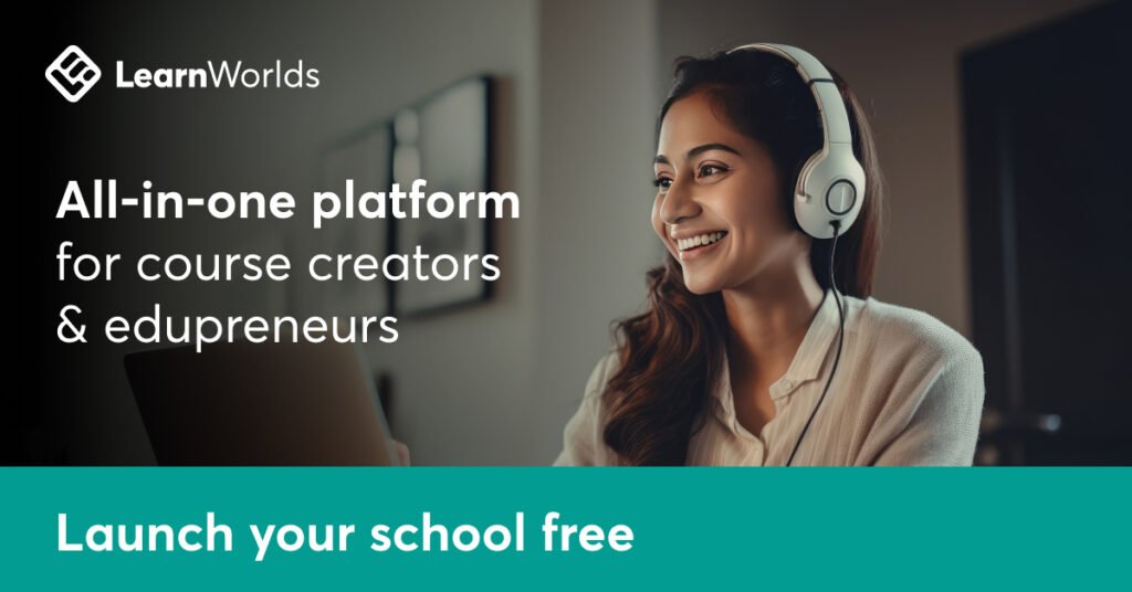 LearnWorlds banner ad