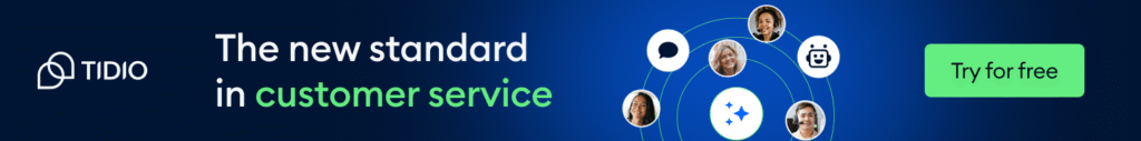 Tidio Lyro banner ad