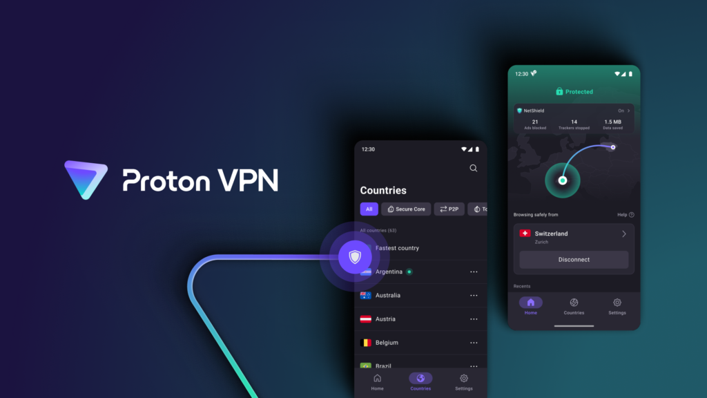 ProtonVPN mobile banner ad